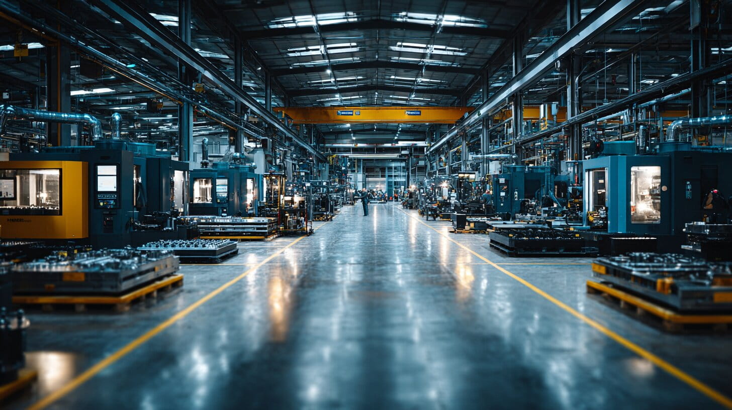 Defence manufacturing workers inspect advanced aerospace components in a modern British industrial facility